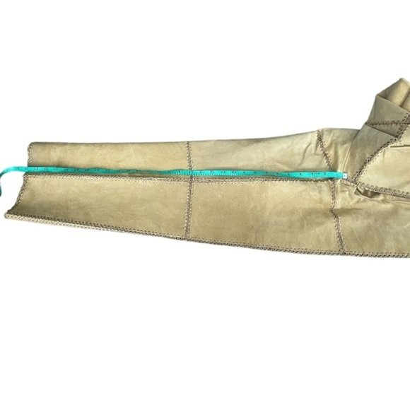 Vintage SMH Leather Suede Pants Camel 16 Pants - Picture 10 of 10